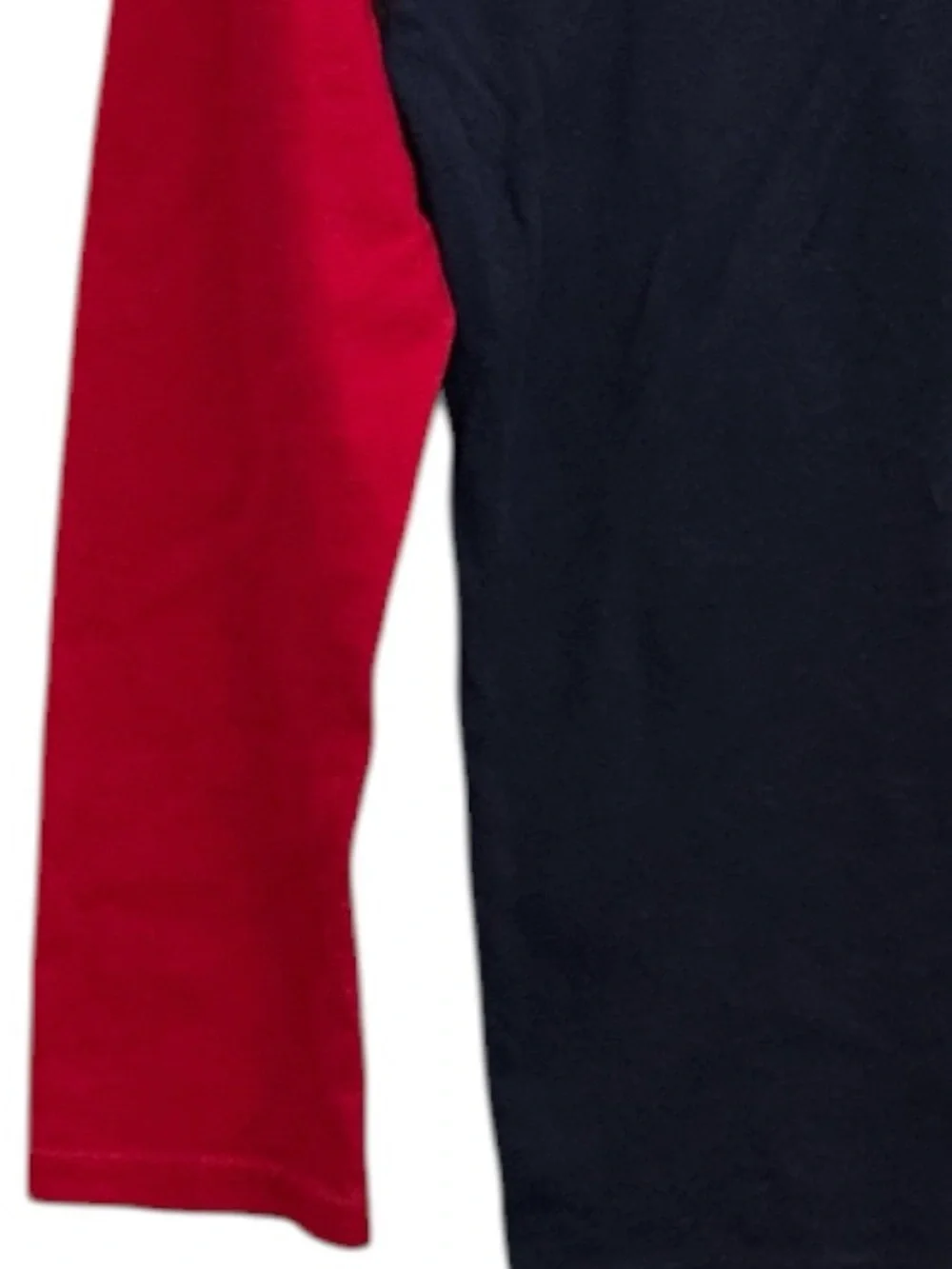 The Children’s Place Boys Colorblock Raglan Long Sleeve Tee Red Navy Size Large